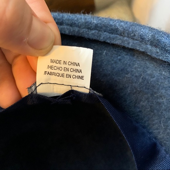 LAST CHANCE GIOVANNIO NEW YORK 100% wool hat navy - Picture 8 of 12